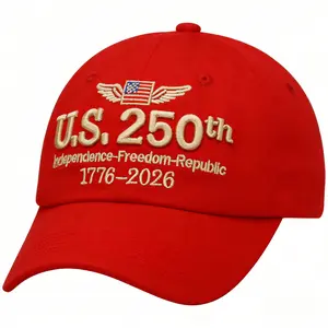 2026 Men's and Women's Embroidered Bald Eagle and 50-Star 13-Stripe Baseball Cap - 250th Anniversary (1776-2026) Embroidery, Durable Patriotic Cap, Suitable for History Enthusiasts, Ideal for April 4th Memorial Day and Parades