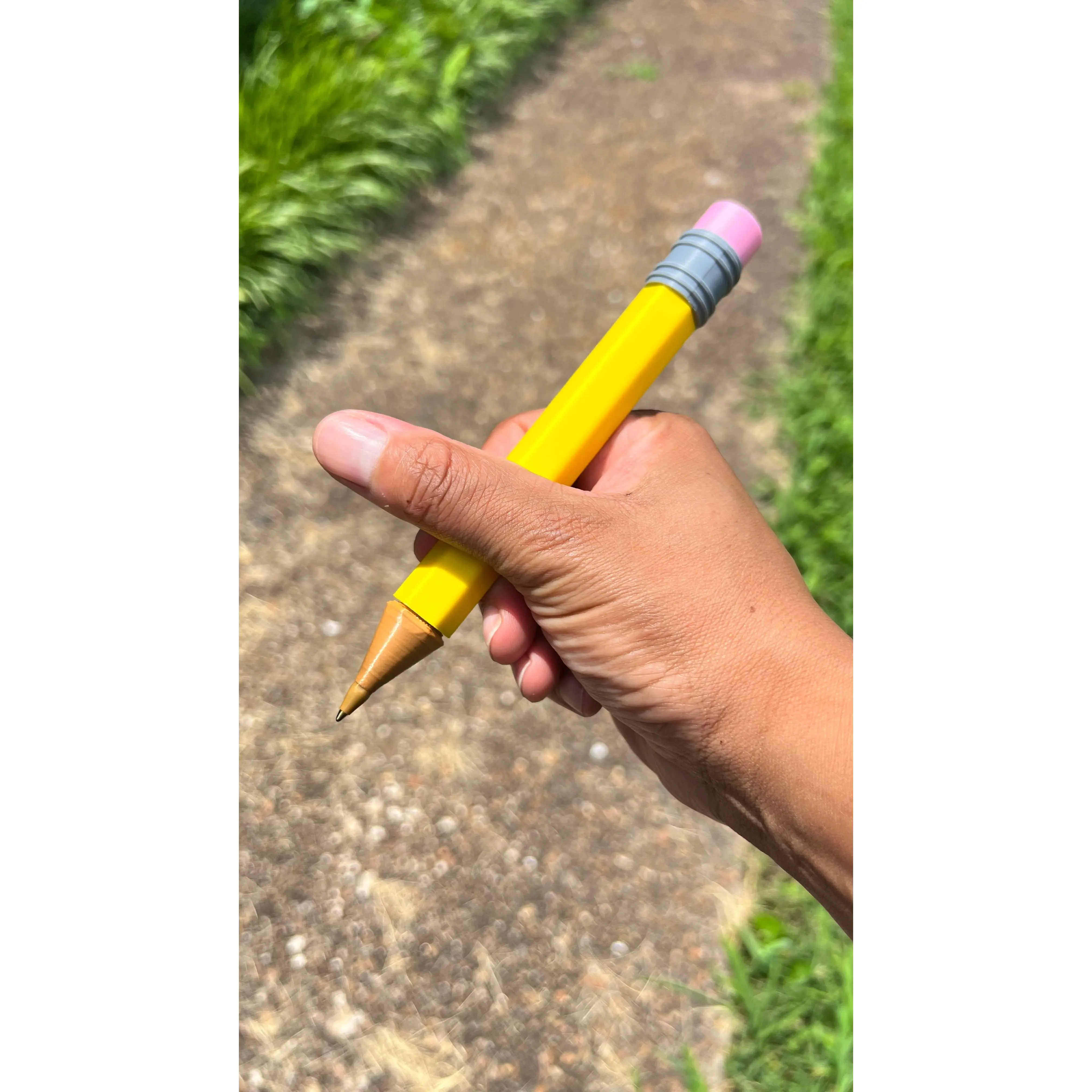 3D Printed Jumbo Pencil Pen — Novelty Oversized Pencil | BIC Refillable | Back to School | Daisie Designs