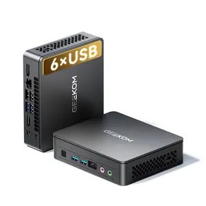 GEEKOM Air12 Lite Mini PC (3-Year Quality Support),with 12th Gen Intel N95,8GB RAM 256GB NVMe PCIe M.2 SSD,6 USB Ports 9-Pin Mini Desktop Computer for Home/Business/Office