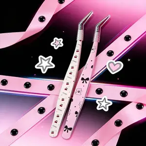 Macaron Color Tweezers for DIY Goods Card Decor & Journal Scene Setup Tools - Perfect for Creative Projects with Vibrant Touch and Precision Handling