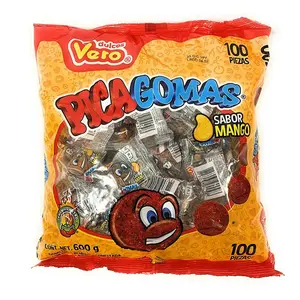Vero Pica Gomas Mango Chili Flavored Gummy Mexican Candy 100 Piece 1 LB 5OZ