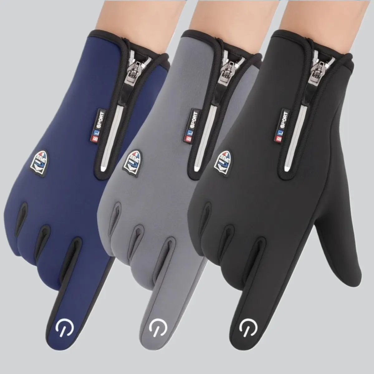 Unisex Winter Outdoor Sports Gloves - Windproof, Thermal Insulated, Waterproof, Non-Slip, Touchscreen Compatible - Ideal for Cycling, Skiing, Ice Skating, Winter Motorcycle Riding, Ice Skating Gloves, Winter Motorcycle Gloves