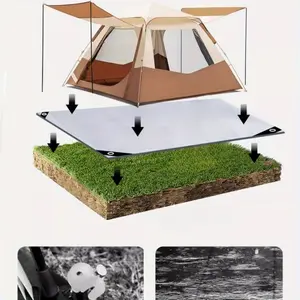 Outdoor Camping Essential Durable Mat, Camping Accessories, Tent Ground Pad & Picnic Assistant, Lightweight Portable Moisture-Proof, Enjoy Happy Times!