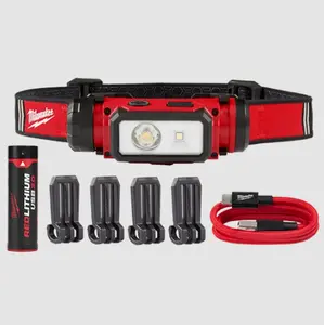 Milwaukee 2163-21 REDLITHIUM USB Hard Hat Headlamp (Open Box)