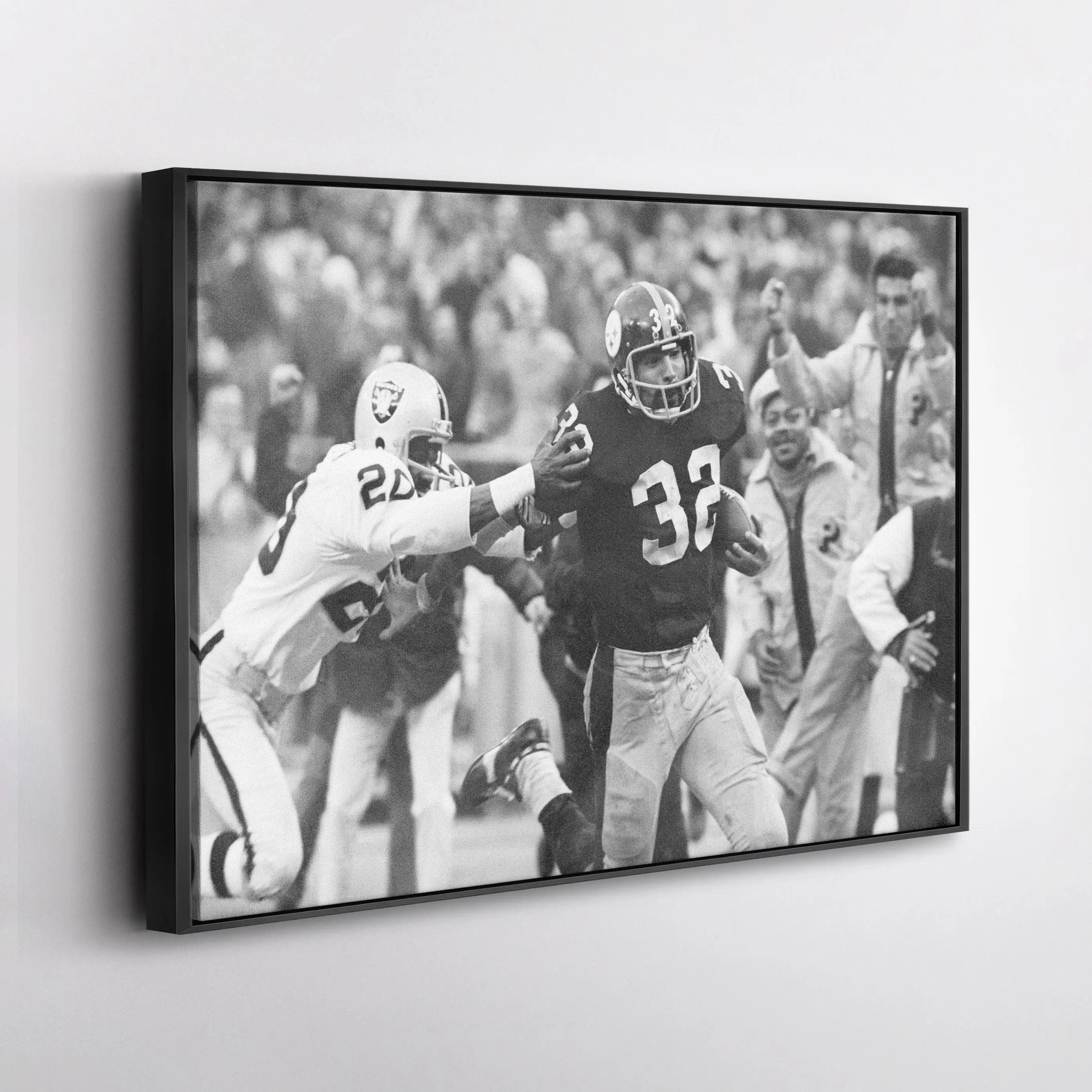 The Immaculate Reception Steelers Vs. Raiders Wall Art Home Decor Unframed Poster Print