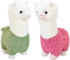 Cute Llama Plush Toy Set – 9.8 Inch Alpaca Stuffed Animals (2 Pieces) for Kids, Soft Cuddly Gift for Boys & Girls