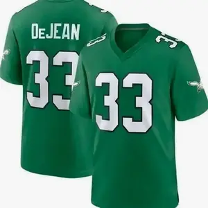 Full Print DeJean #33 Jersey Shirt, America Football Jersey, Sport Clothing, Football Uniform, Jersey For Football Fans, Gift for him L