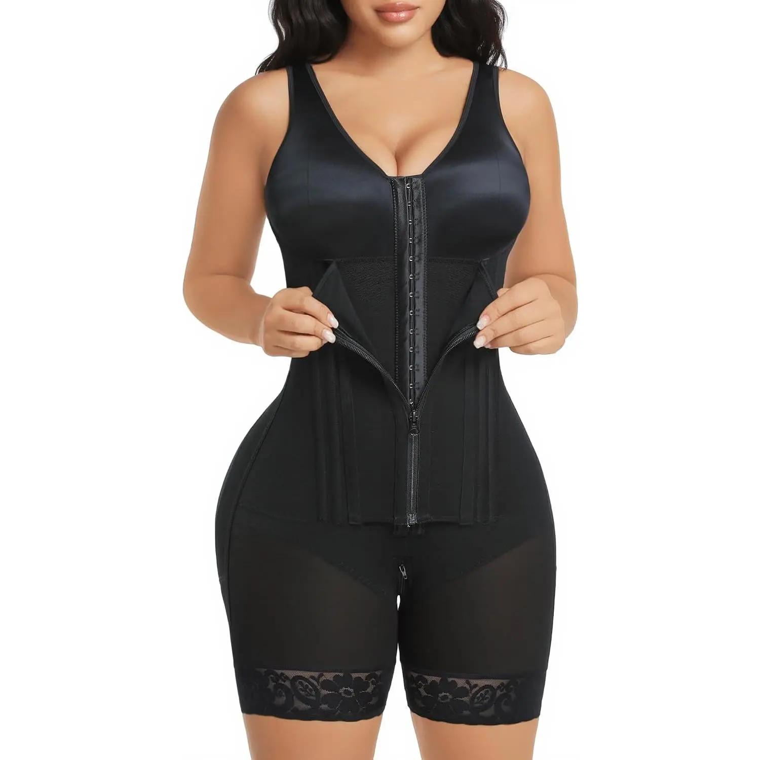Overbust Fajas Colombianas Shapewear for Women Tummy Control Body Shaper Girdles Post Surgery Compression Garment