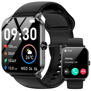 QONBINK Landman's favorite smartwatch wear new watch band jelly purple bluetooth phone call compatible fitness sport Smartwatch Charging Wearable