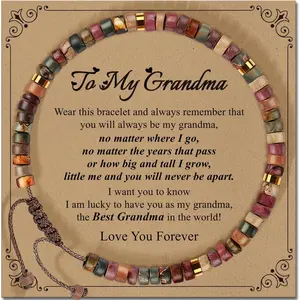 Inspirational Gifts Bracelets for Women: Mothers Day Birthday Gifts for Mom Women Friends Sister - Healing Natural Stone Beads Bracelets Thinking of you Get Well Soon Gift for Women