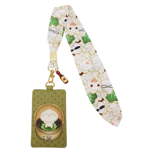 Bao Bamboo Steamer Basket Lanyard With Card Holder