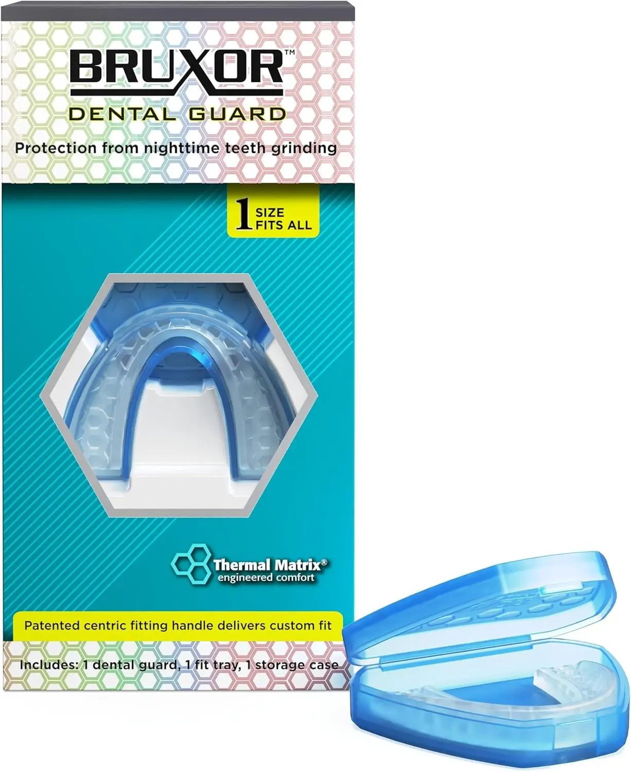 Dental Guard – Custom-Fit Mouth Guard for Grinding Teeth at Night – Slim Night Mouth Guards for Sleeping with Jaw Comfort – Easy & Secure Fit for Nighttime Enamel Protection (Clear, 1 Count)