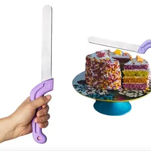 Cake Scraper, 1 Count Cake Cutting Knife, Cake Decorating Tool for Home Kitchen Baking House