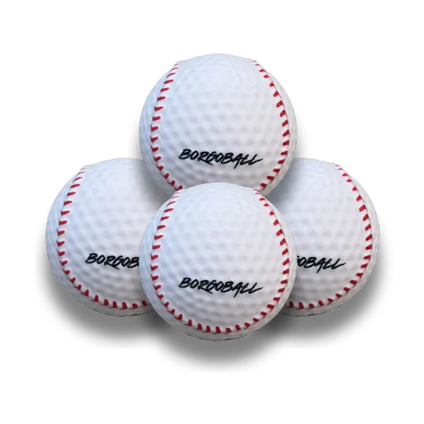 Borgoball 4 Pack - Foam Baseball with Crazy Movement for Indoor Fun Borgoball 4 Pack - Foam Baseball with Crazy Movement for Indoor Fun