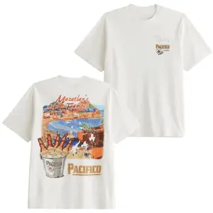 Retro Vintage Pacifico Clara Mazatlan Famous Beer Graphic Shirt Coastal Mexico Beach Design Unisex Fit For Beer Lovers Breathable Cotton Tee