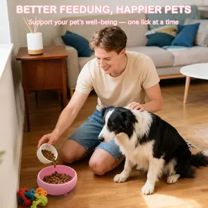 Interactive Puzzle Feeder for Dogs & Cats, Boredom Buster Mental Stimulation, Slow-Feeding Design Keeps Pets Engaged