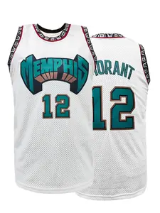 Men's Letter & Figure Embroidery Basketball Jersey, Sports Jersey, Loose Casual Breathable Comfortable Sleeveless Vest, Basketball Jerseys for Men, Sport Top, Basketball Shirt