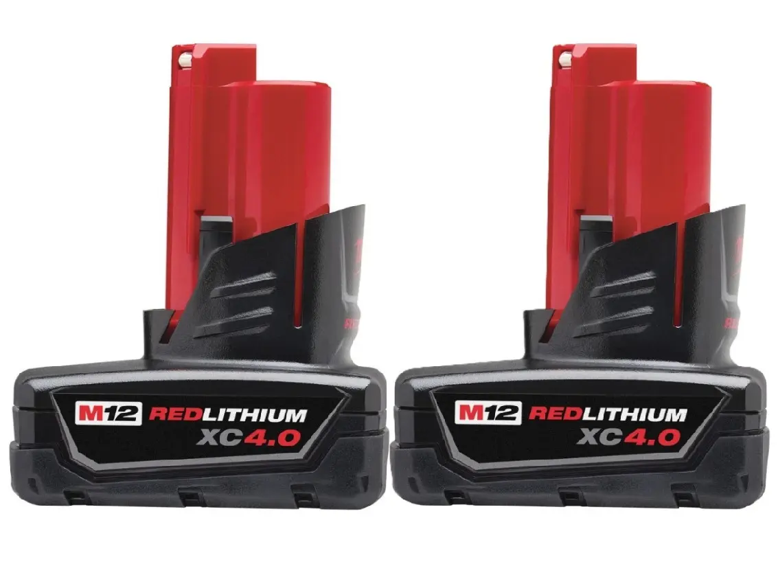 Milwaukee 48-11-2440 M12 REDLITHIUM XC 4.0 Extended Capacity Battery 1 or 2 Pack
