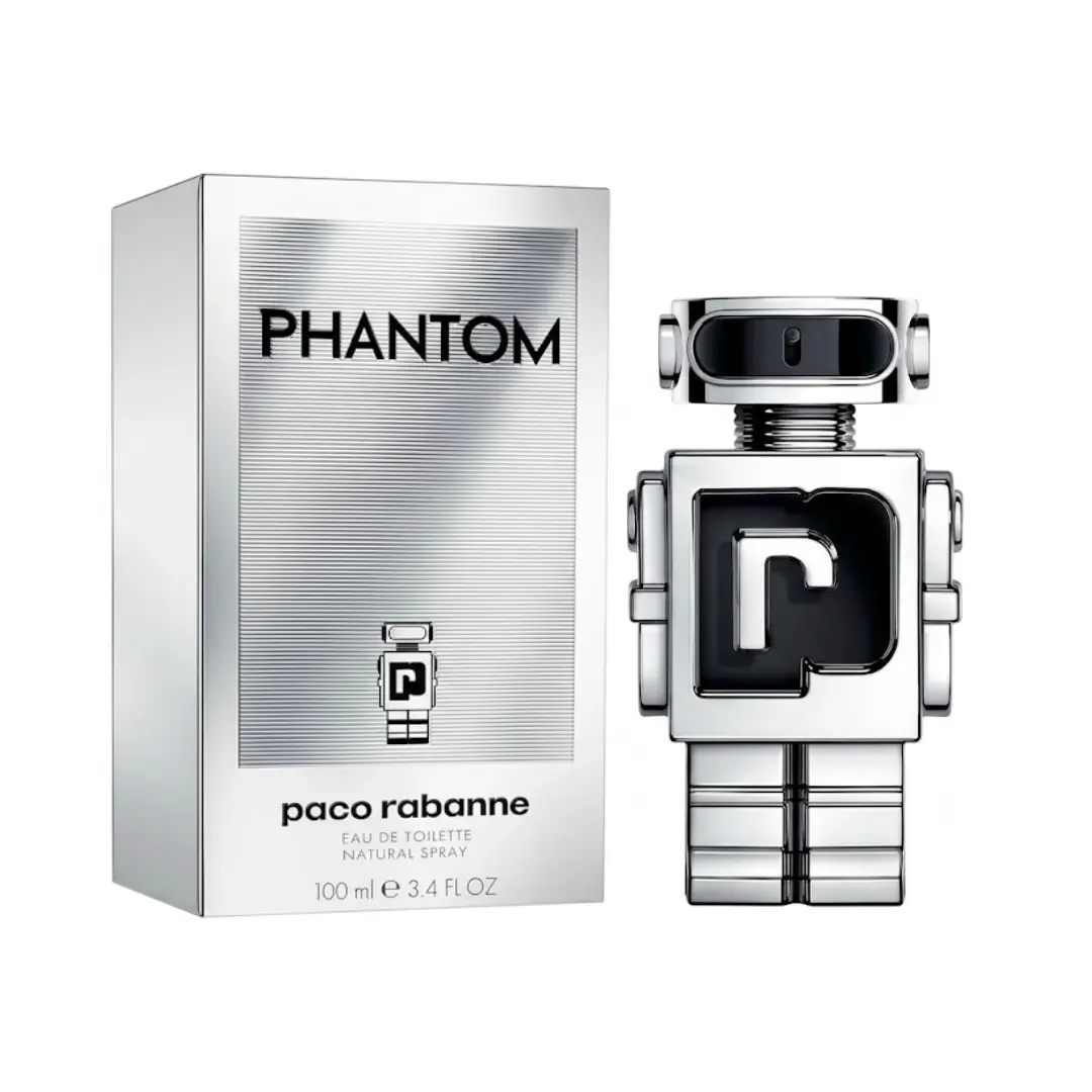 Paco Rabanne Phantom Eau de Toilette For Men 3.4 oz | Men's Aromatic Woody Cologne with Lemon, Lavender & Vanilla