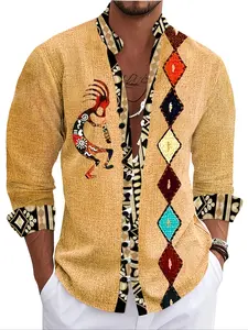 Men's Knitted Polo Shirt, Casual Style, Autumn Wear, Polyester Long Sleeve, Classic Fitted, Front Button Design, Ideal for Golf & Outdoor Activities, Knitwear