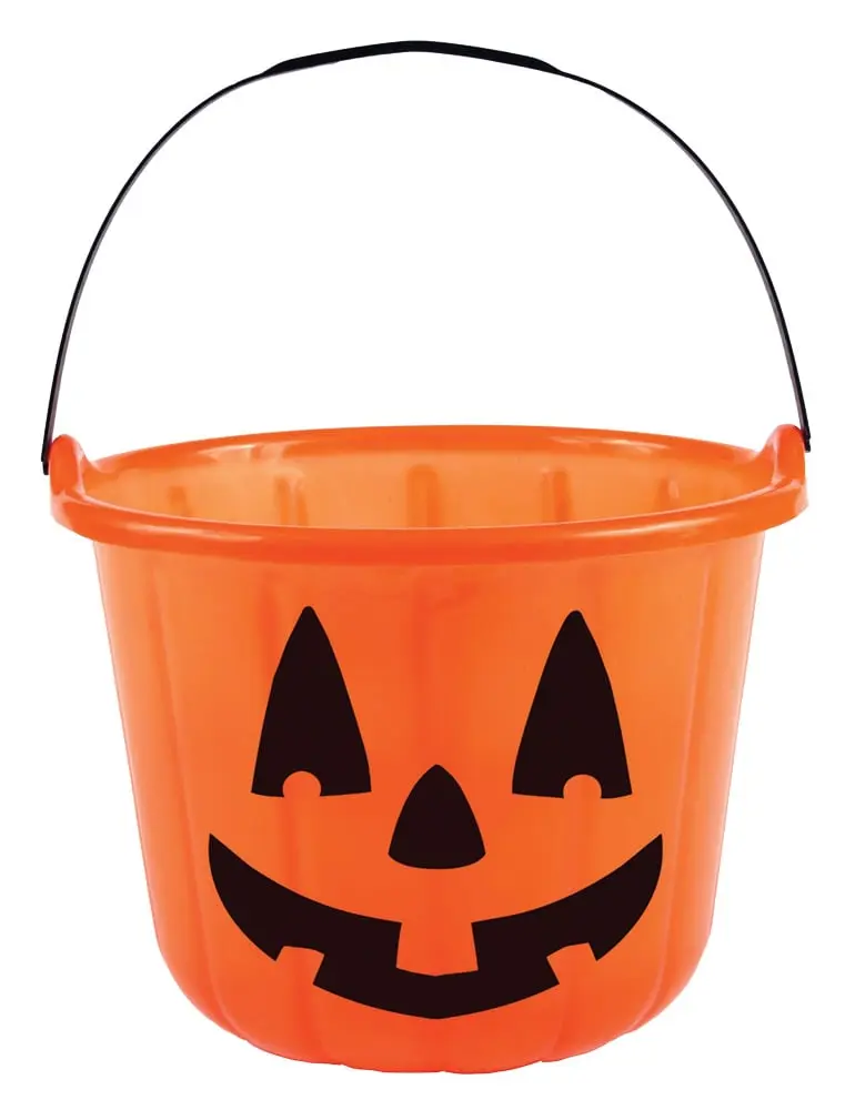 212 MAIN Pumpkin Candy Bucket - Halloween Candy Holder, Men's Costume Accessory
