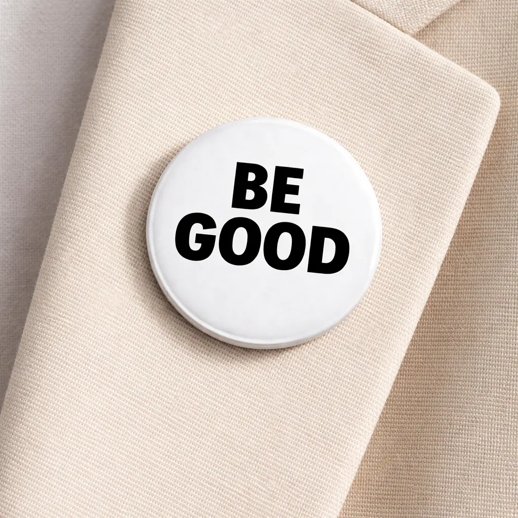 IN HAND Custom Be Good Pinbacks