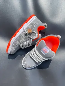 New Trendy Low-Top Plaid Colorblock Patchwork Sneakers for Men, Casual Canvas & Synthetic Leather Shoes, Casual Fashion Shoes, All-Season Comfortable Footwear