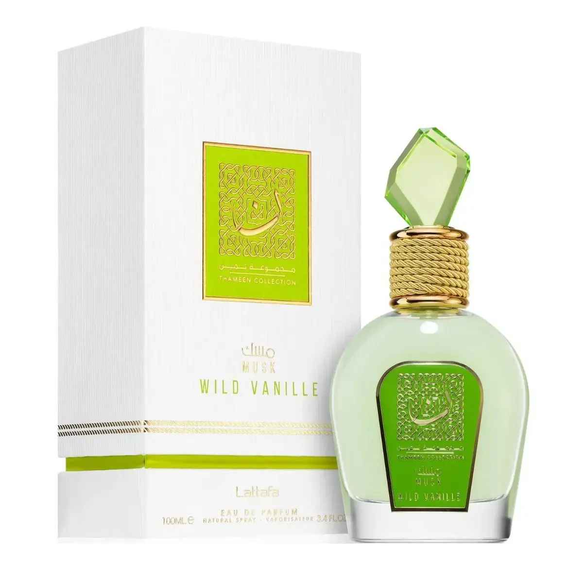 Lattafa Wild Vanille Unisex Fragrance, 3.4 oz (100ml) Single Item, Musky, Vanilla & Powdery Scent