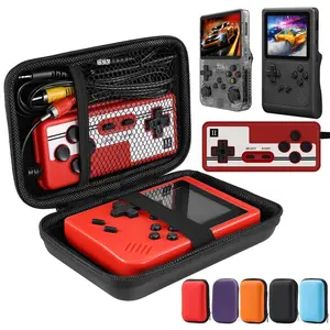 Portable Game Console Storage Bag, Travel Organizer Bag, Multifunctional Storage Bag, 1 Count Solid Color Handheld Game Console Case, Game Console Accessories for R36S/GB300/FC/RG35XX