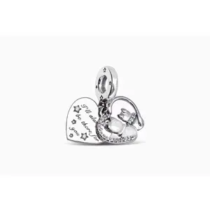 Pandora Cats & Hearts Dangle Charm 799546C01
