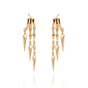 Dearmay Gold Drop Earrings for Women Dangle Earrings Layered Design Gifts for Girls SummerVibes