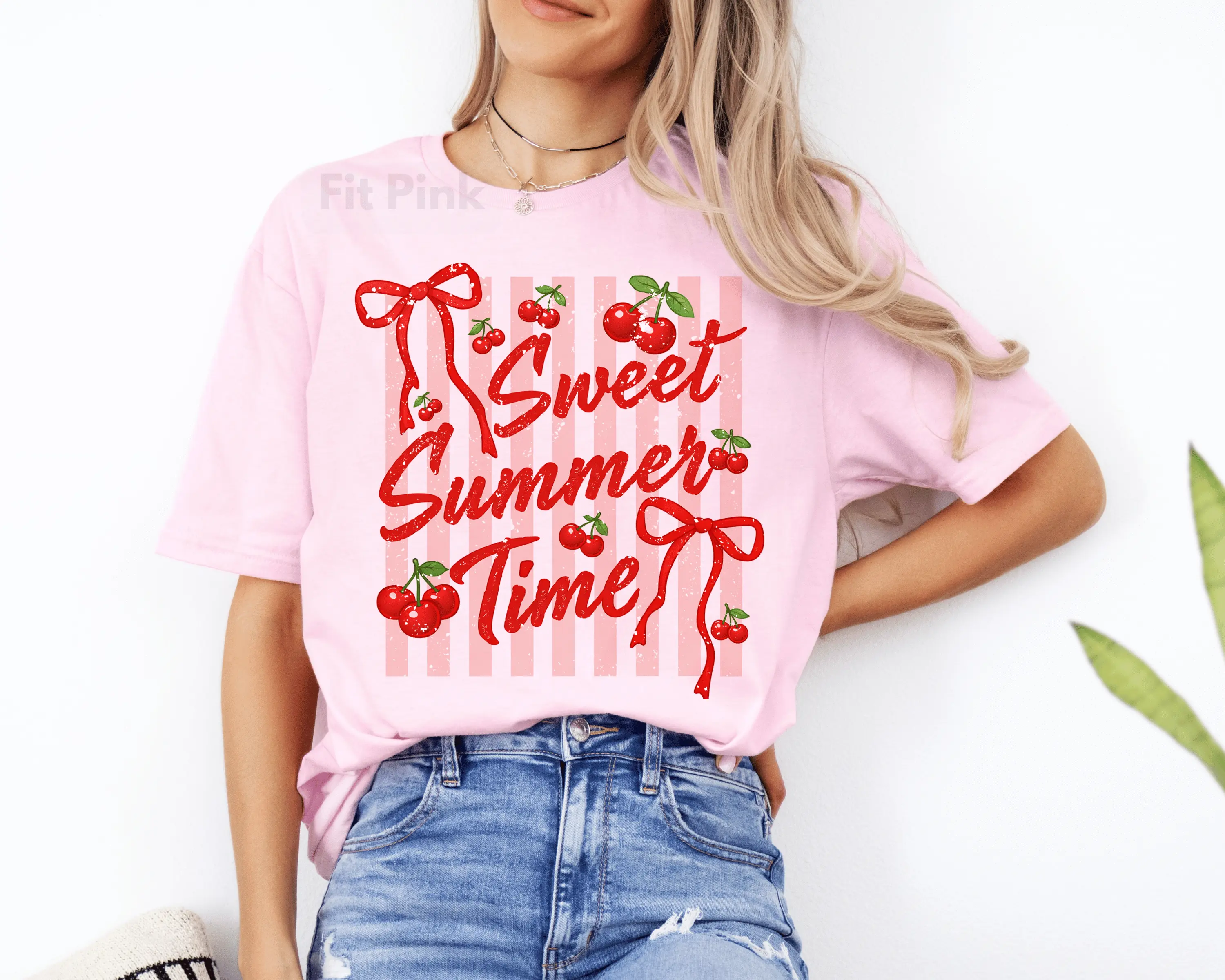 Sweet Summer Time Tshirt - Cute Summer Unisex Oversized Casual T-Shirt for Women - 100% Cotton Jersey