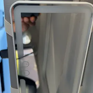 Car Sun Visor Makeup Mirror, LED Touch Screen Adjustable Brightness Auto Interior Makeup HD Mirror, Rechargeable Vanity Mirror,girly car accessories,car stuff