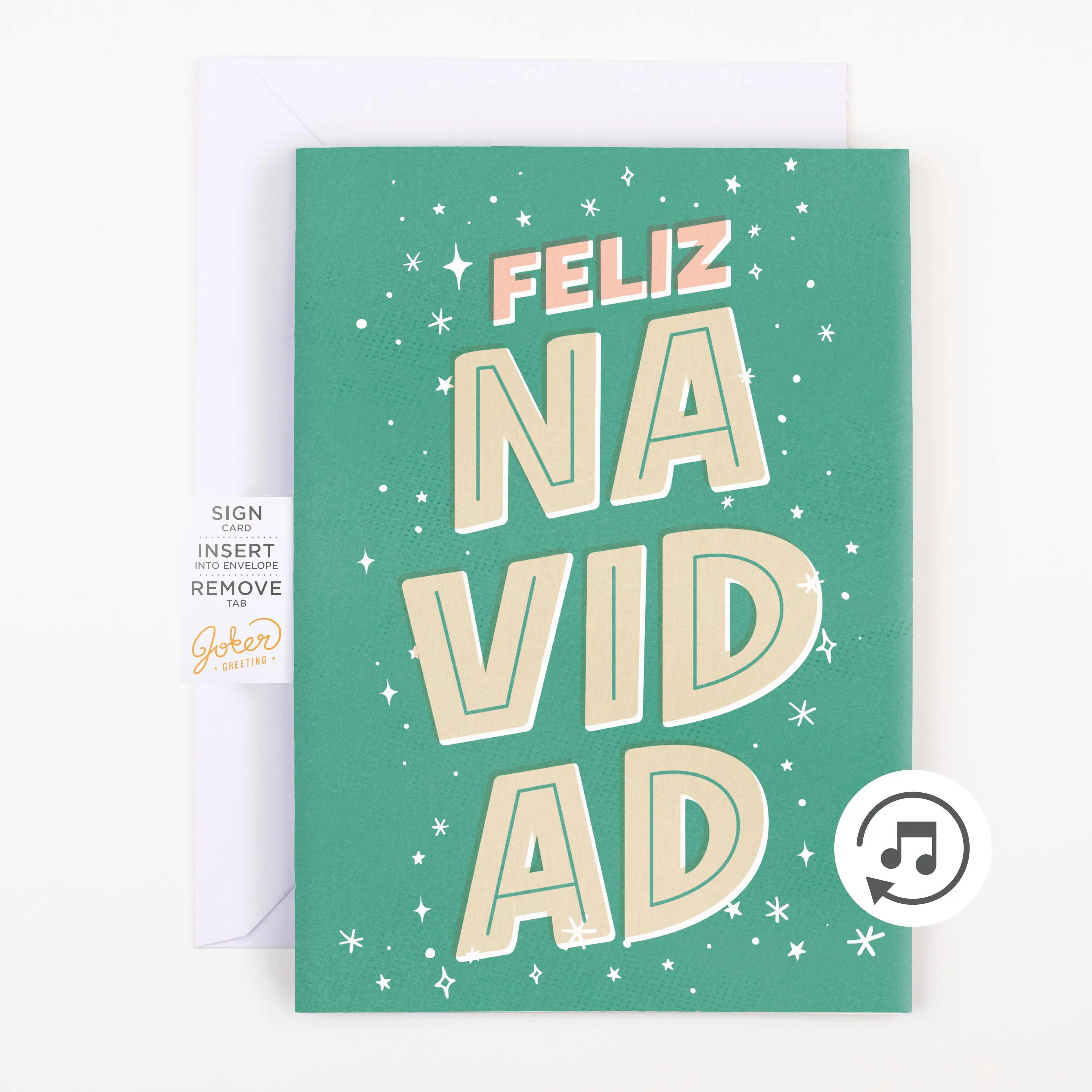 Endless Feliz Navidad Card with Glitter
