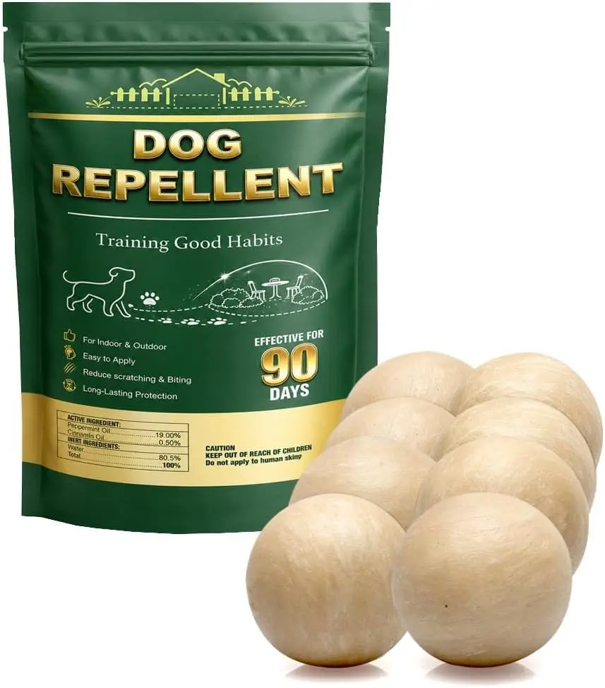 Outdoor & Indoor Dog Repellent, Dog Deterrent for Yard Plant Lawn Garden, Dog Pee Repellant, Keep Dogs Off Furniture Carpet Couch, Pet Safe 8P