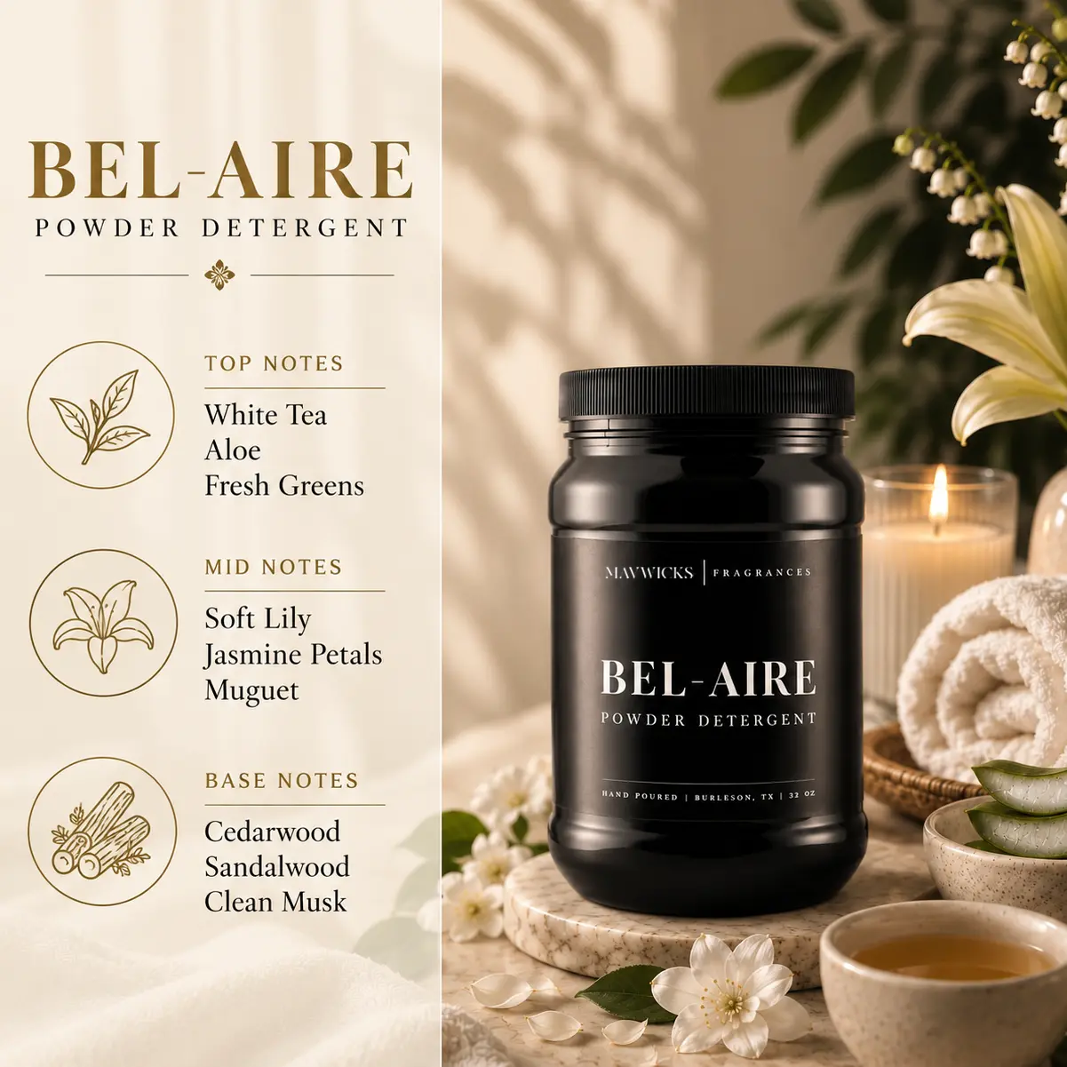Powdered Luxury Laundry Detergent