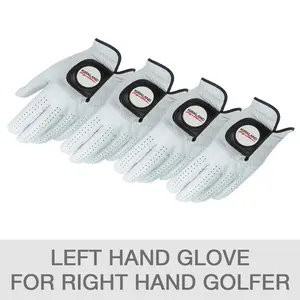 NEW Kirkland Signature Leather Golf Glove 4-pack - Right Handed Sz S,M/L,L,XL