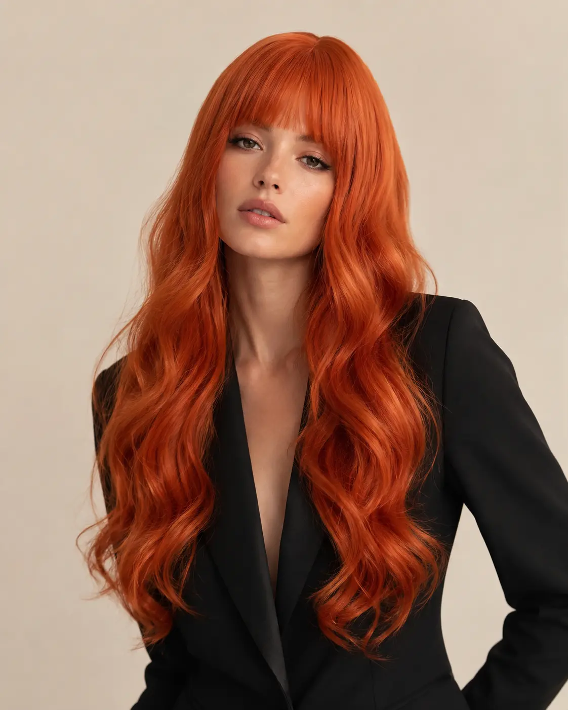 FESHFEN 26" Body Wave Burgundy Lace Front Wig - Long Dark Red Cherry Wine Synthetic Wig for Women - Glueless HD Lace Middle Part Heat Resistant Hair Daily Wear Wig Red Colored Wig