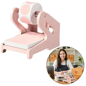 Plastic Label Holder for Thermal Printer, 1pc Mailing Label Desktop Dispenser, Portable Desk Organizer for Home Office Small Business Mailing Supplies