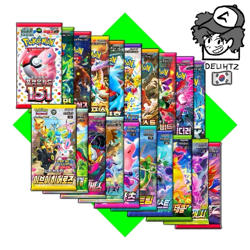 K-Series Korean Pokemon Variety Packs - Authentic Korean Booster Pack Bundles for Collectors and Casual Openings - K-10, K-20, K+ Special, High Class K-10, K-ULTRA Bundles with Bonus Cards