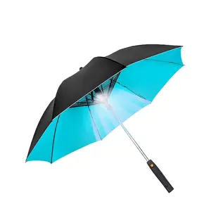 3 in 1 Umbrella with Fan and Mister Outdoor Portable Misting Umbrella with Fan Sun Protection Long Handle Umbrella Misting Fan none