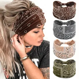 Knot Design Hair Band, Boho Wide Elastic Knotted Headband for Gym Workout, Hair Accessories for Yoga Wear, Dance, Mothers Day Gift Ideas, Gifts for Wife, Zigzag Headband for Camping