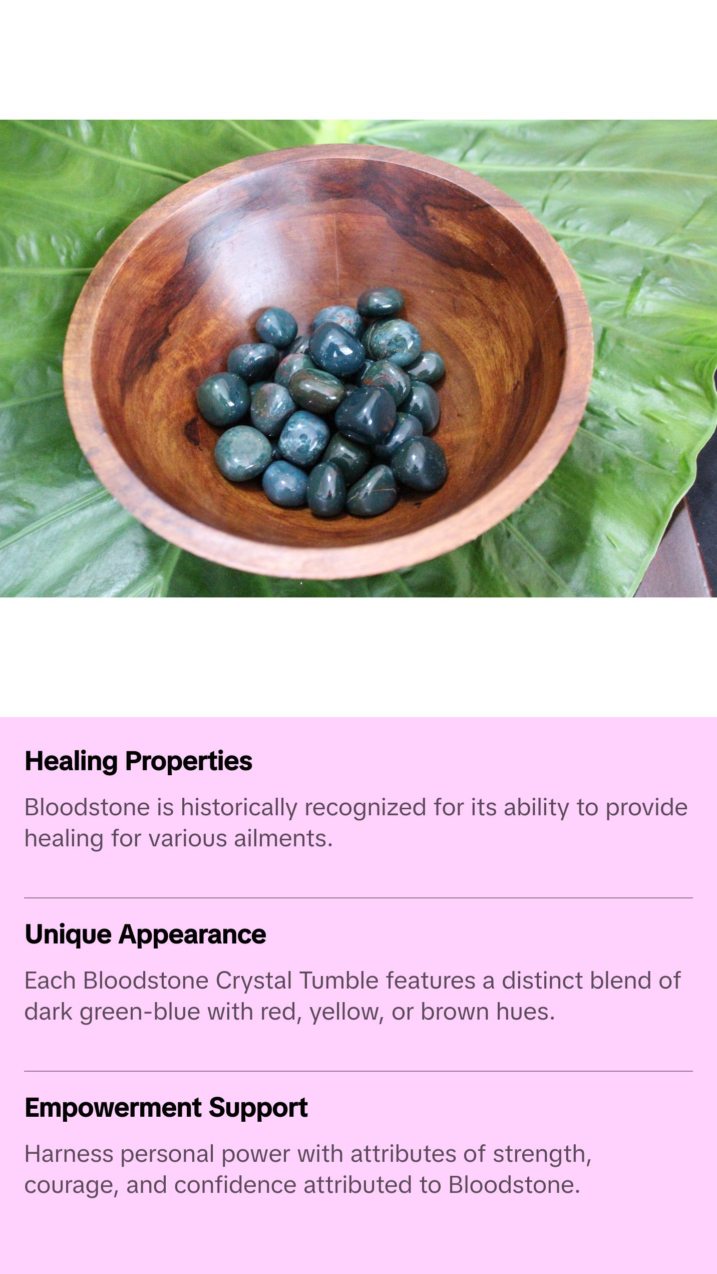 Bloodstone Crystal Tumble