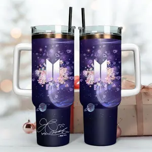 Bangtan Members Kpop 40oz Tumbler, Bangtan Merch, Gift For Kpop Fans
