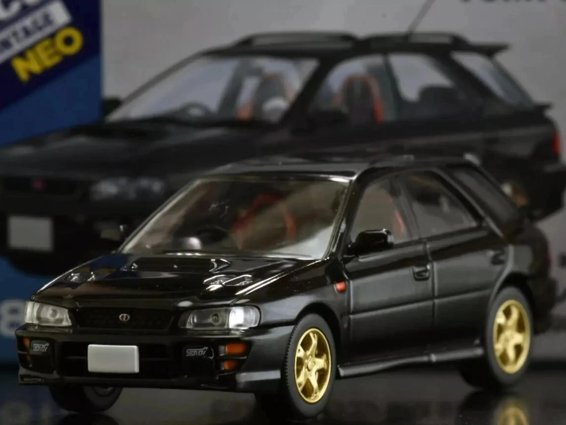 TOMICA LIMITED VINTAGE LV-N281d TLV 1/64 SUBARU IMPREZA SPORTS WAGON WRX STi Ver. V Black 1998 JDM