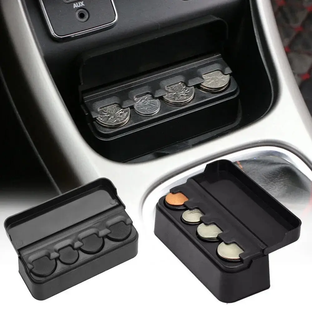 Car Interior Coin Storage Box, Vehicle Money Holder, Coin Holder For Car, Car Coin Organizer, Automotive Cash Container, Essential Car Accessory, Car Essentials, Car Organization Supplies, Car Organization Accessories