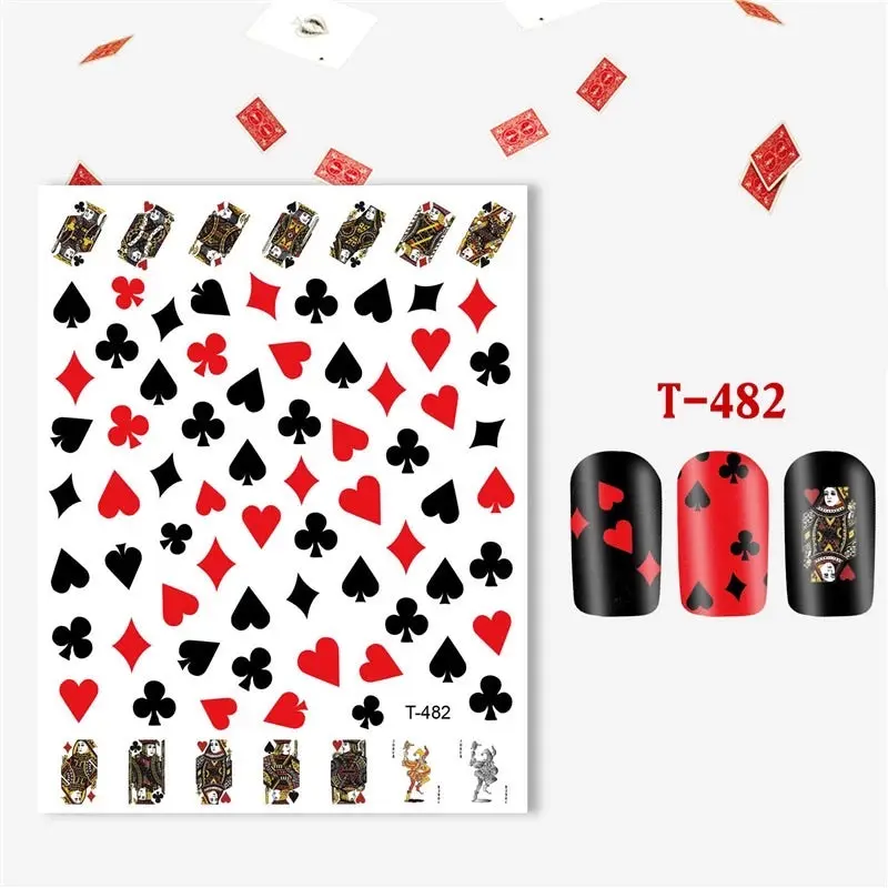 Nail Sticker Game Card T482 Nail Sticker Game Card T482