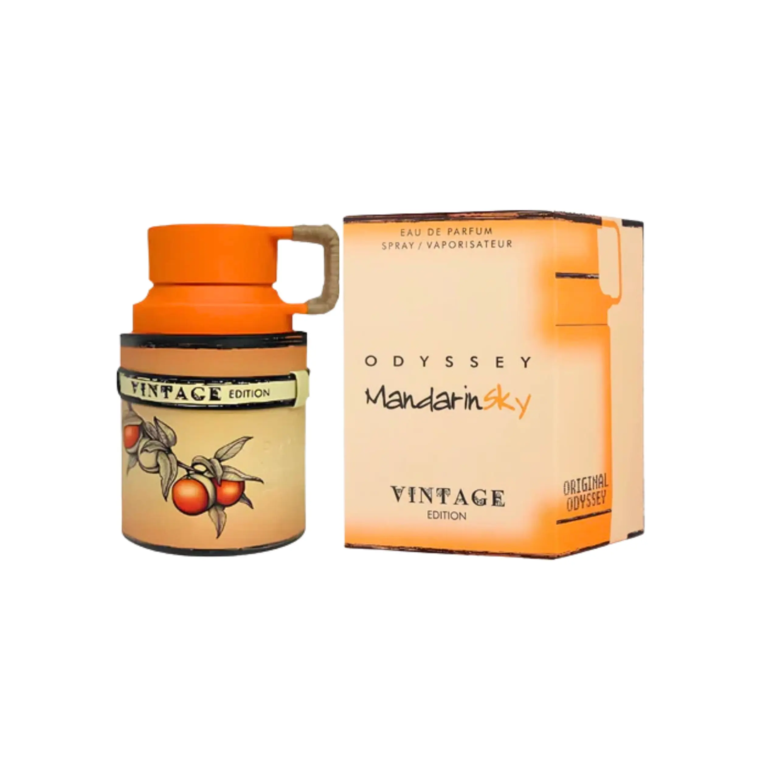 Armaf Odyssey Mandarin Sky Vintage Edition Eau De Parfum, Radiant Unisex Fragrance with Mandarin, Spice & Amber Notes, 3.4 fl oz (100 mL), Fragrances, Single Item, Limited Edition, Adults, Signature Scent, Unisex Wear