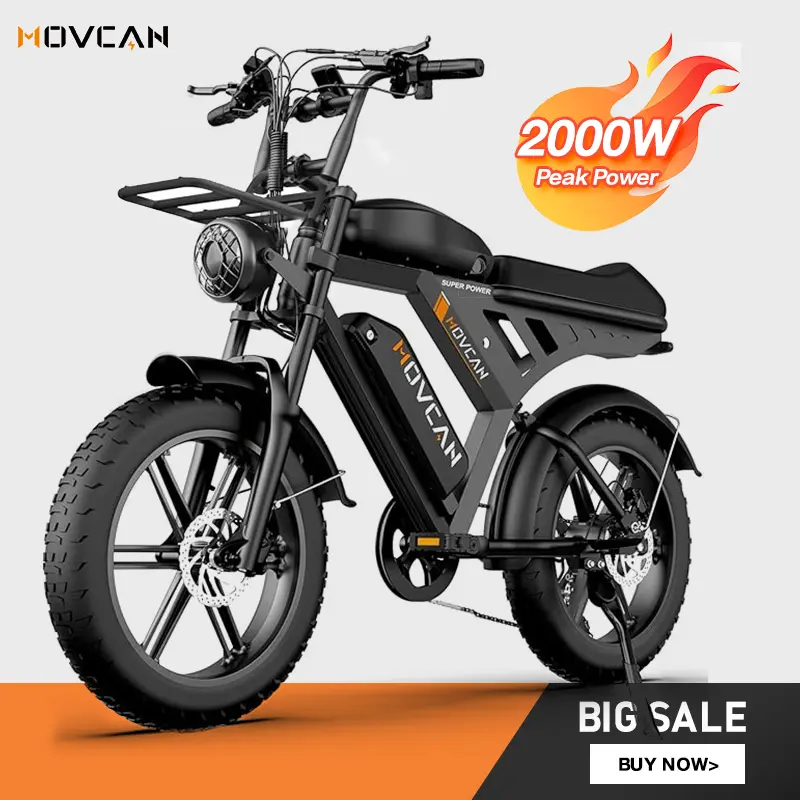 【SummerFinds】V30MAX Electric Bike for Adults 2000W Motor 20" Fat Tire Ebike, 33MPH 120 Miles,48V 31.2 AH Dual Battery, Hydraulic Disc Brake Electric Motorcycle Bike Full Suspension