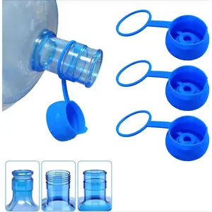 3 & 5 Gallon Water Jug Cap Reusable, Food Grade Silicone Replacement Gallon Caps Standard/Screw Crown Tops Water Bottle and Water Dispensers, Non-Spill Lids for Anti-Splash, Leak Free 3PCS`